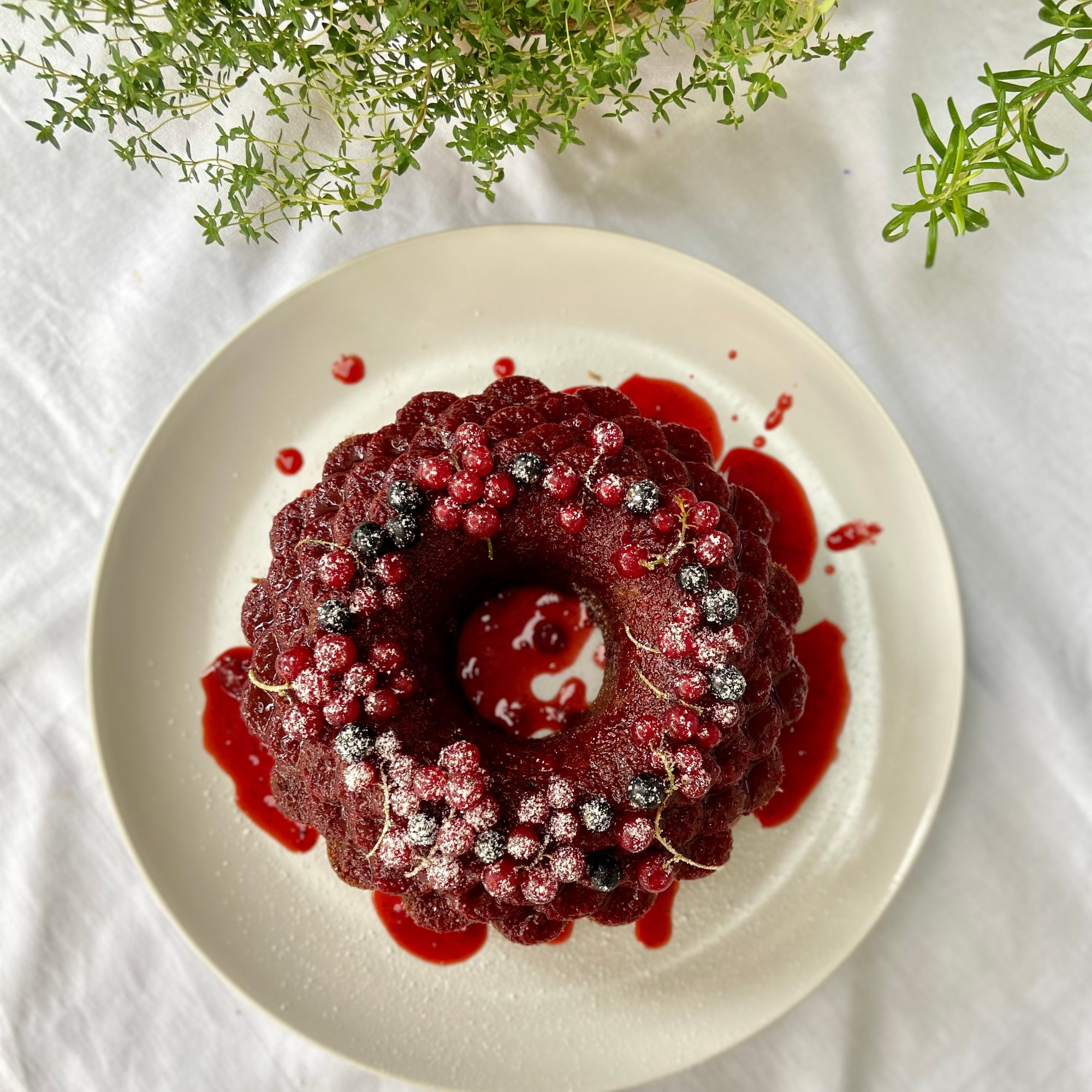 Hausgemachte Buchweizentorte.